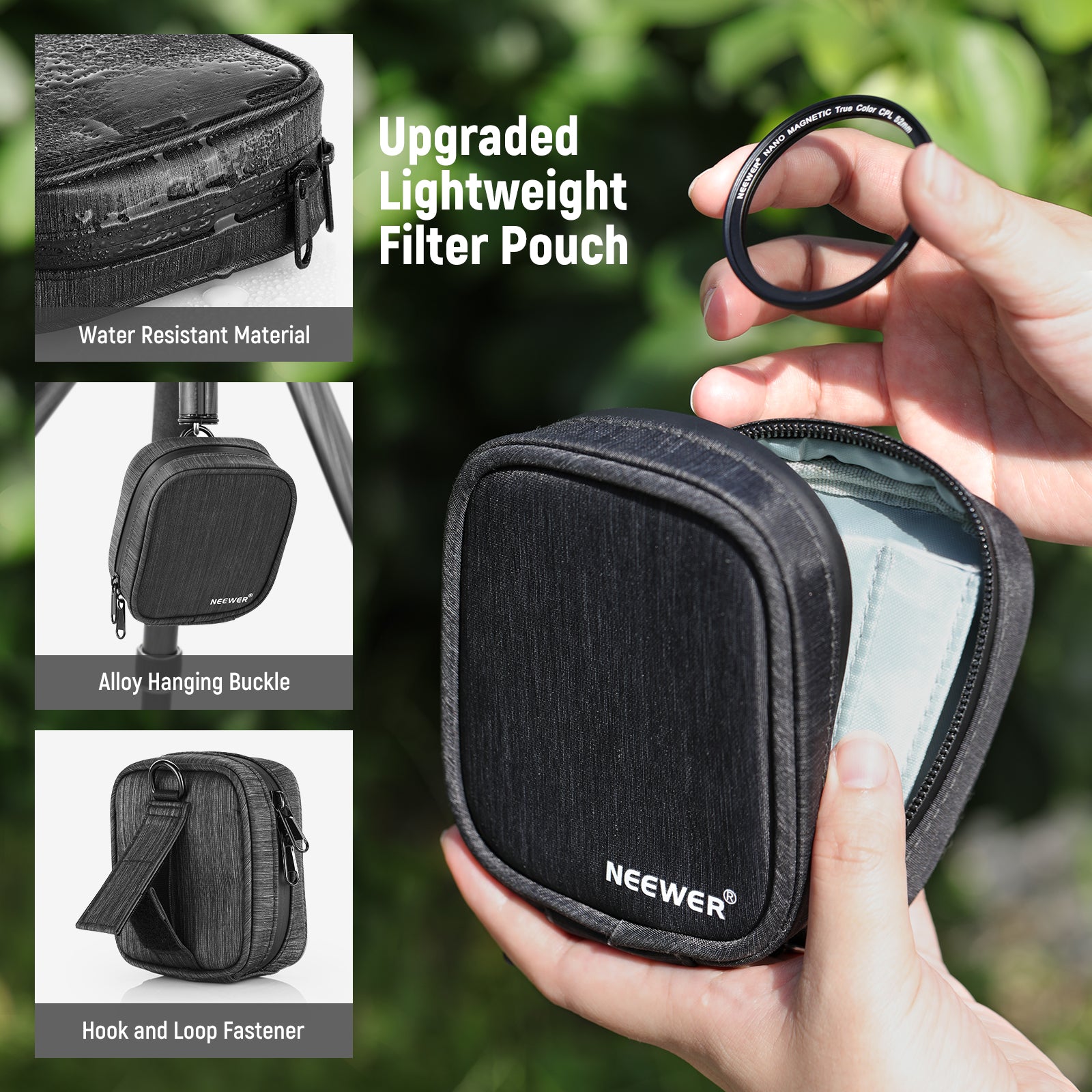 NEEWER 52mm Magnetic Camera Lens Filters for iPhone 14 13 12 Pro Max - Compatible with M Mount Lenses & Phone Cage - Perfect for Vlogging, Photography & Cinematic Effects