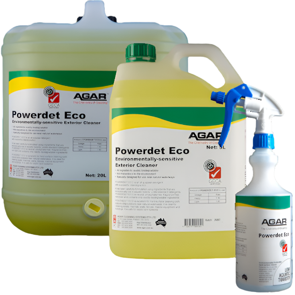 Powerdet Eco Exterior Cleaner - Powerful Outdoor Surface Cleaner for Home, Driveway & Patio - Removes Stains, Mold & Mildew - Safe for All Exterior Surfaces