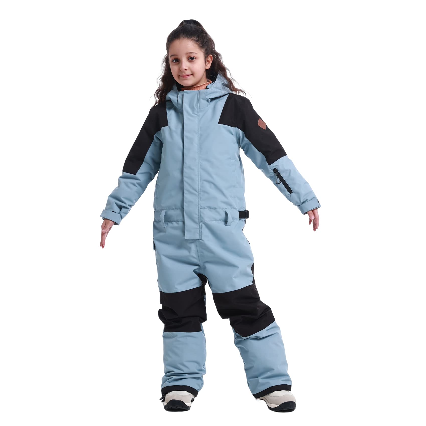 GSOU SNOW Kids Waterproof Ski Suit - One Piece Snowsuit for Boys & Girls - Windproof Snowboard Jumpsuit for Winter Sports & Outdoor Play - Perfect for Skiing, Snowboarding, and Snow Days