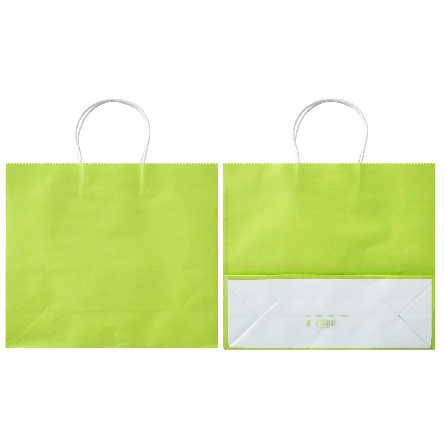 AZOWA Large Kraft Paper Gift Bags with Handles - 12.5