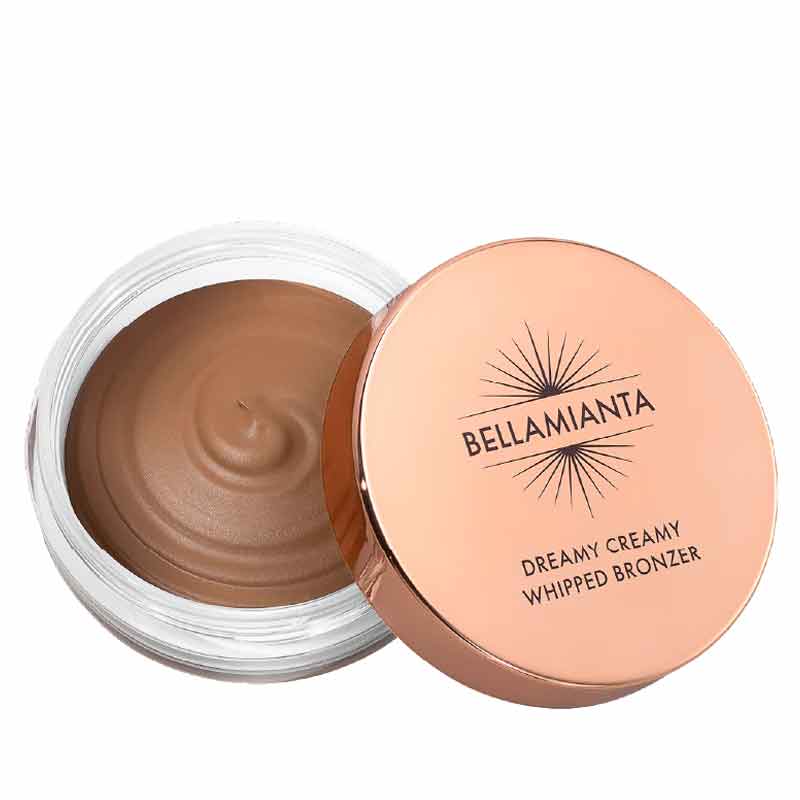 Bellamianta Dreamy Creamy Whipped Bronzer - Natural Sun-Kissed Glow Makeup for Face & Body | Perfect for Summer Tanning & Contouring | Vegan & Cruelty-Free