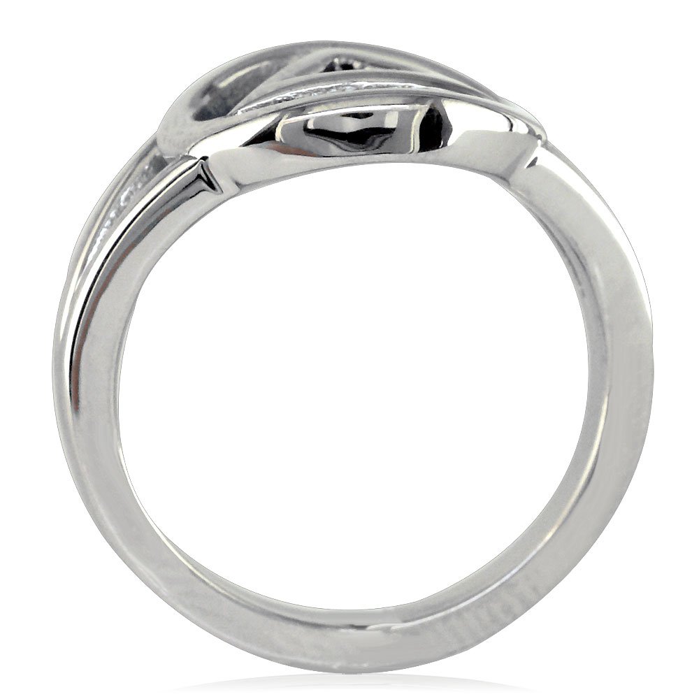 14K White Gold Sobriety Ring for Men & Women - AA Alcoholics Anonymous Recovery Jewelry - Perfect for 12-Step Meetings & Celebrating Milestones