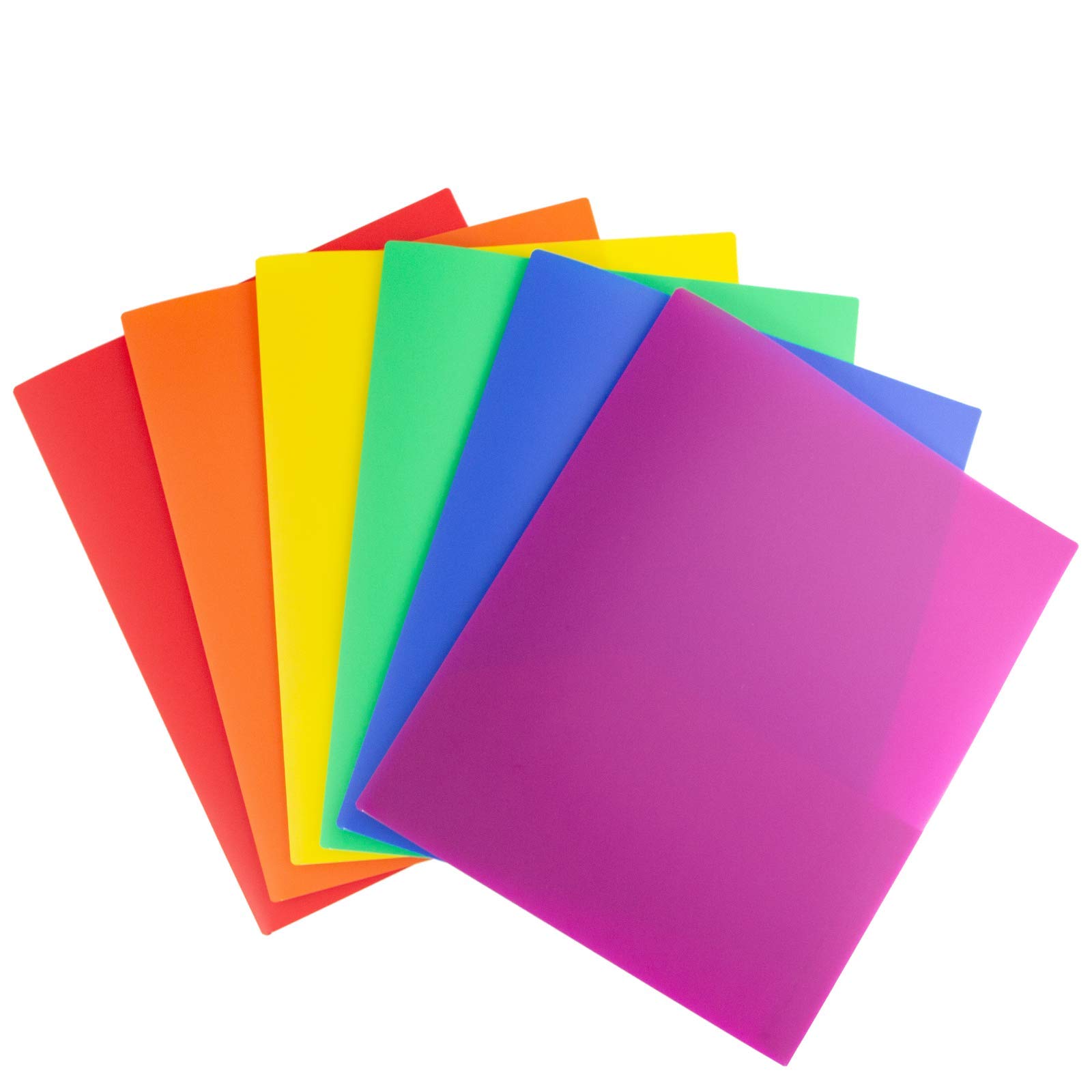 Dunwell 12-Pack Assorted Color Plastic Folders with 2 Pockets - Heavy Duty Poly 8.5x11 Letter Size Folders for School, Office, Home Organization | Perfect for Document Storage, Student Supplies & Work Filing