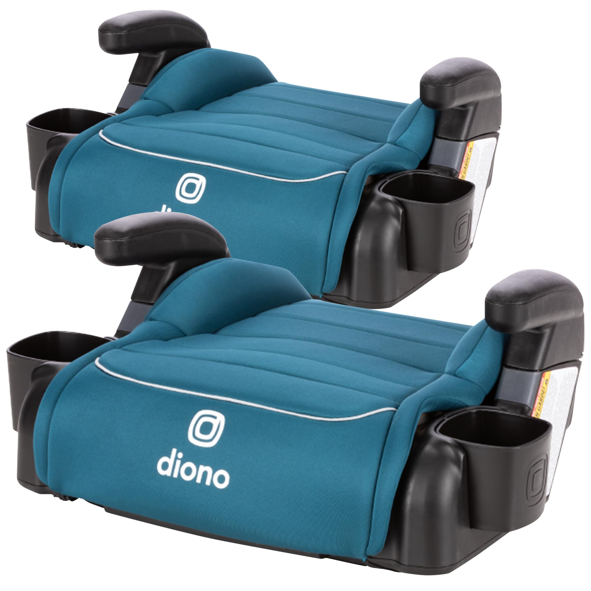 Diono Connect3 R Backless Booster Car Seat 2-Pack – Slim Fit for 3-Across in Mid-Sized Sedans & SUVs – Lightweight Kids Booster Seat with Cup Holder – 40-120 lbs – Blue Razz Ice – Perfect for School, Travel & Daily Commutes