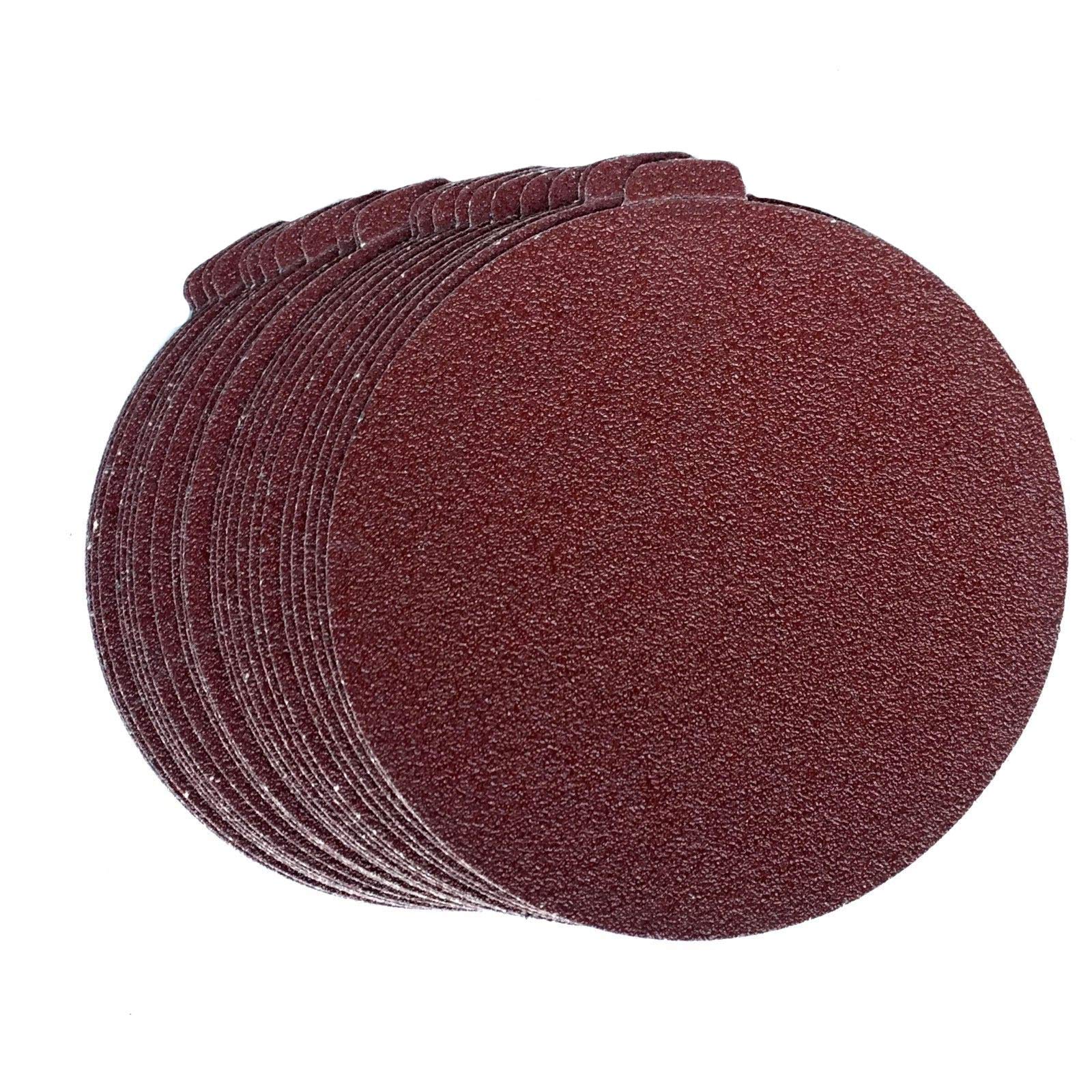 Premium 8 Inch PSA Sanding Discs - Aluminum Oxide Self Adhesive Sticky Back Sandpaper - 10 Pack, 36 Grit for Wood & Metal Sanding - Perfect for DIY Projects, Furniture Refinishing & Automotive Surface Prep