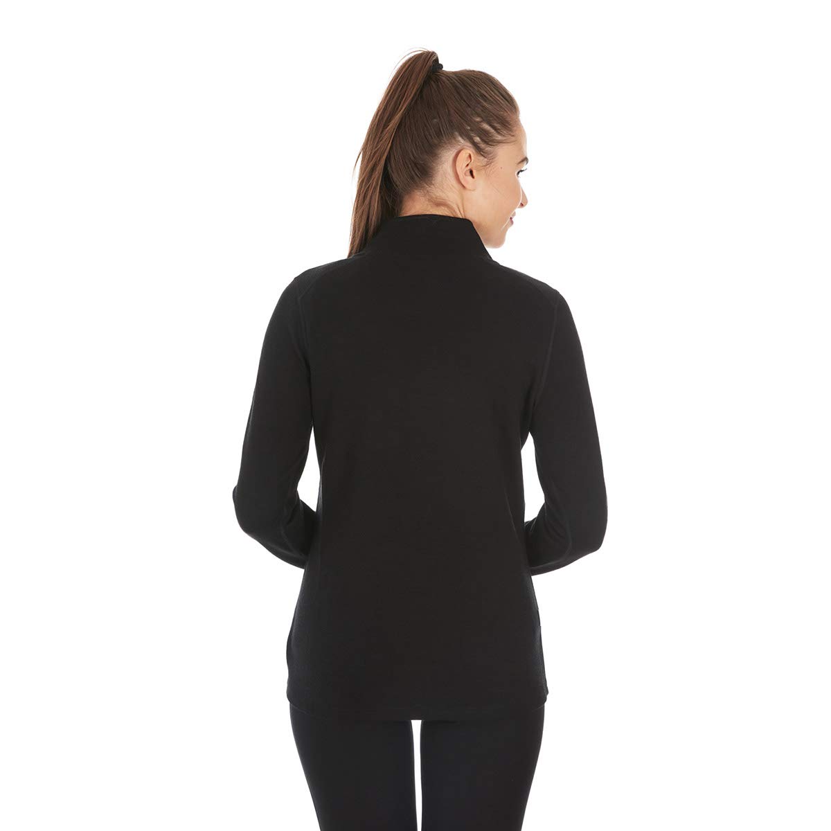 100% Merino Wool Women's Quarter Zip Sweater - Expedition Weight Thermal Base Layer for Hiking & Outdoor Activities | Moisture Wicking & Odor Resistant Winter Pullover for Camping, Skiing & Cold Weather Adventures