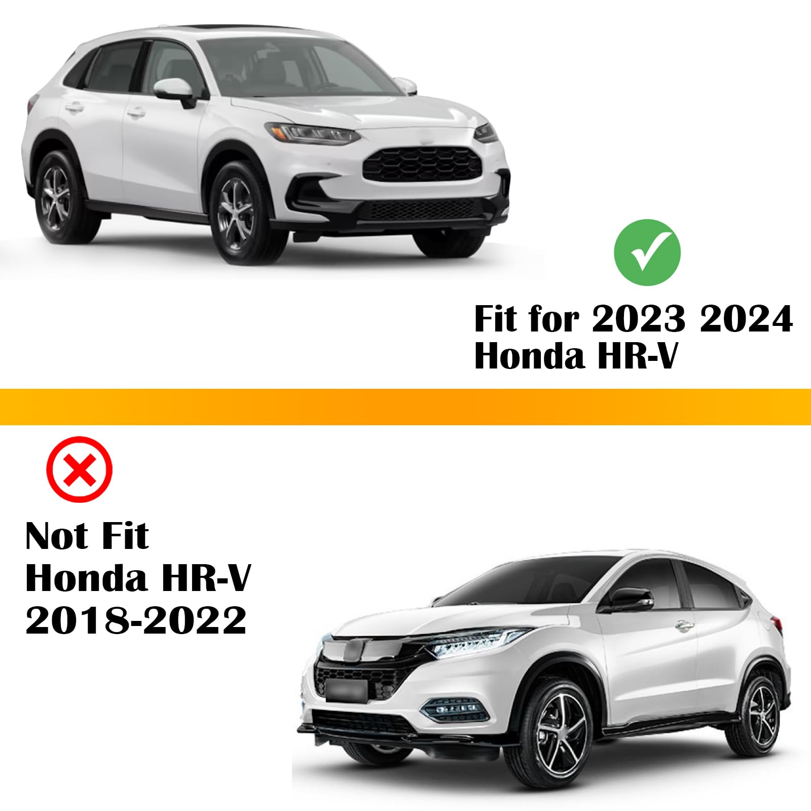 2023-2024 Honda HR-V Cargo Cover - Premium Trunk Security Shade Protector | Carbon Fiber Car Accessory | Perfect for Road Trips, Grocery Hauling & Vehicle Protection