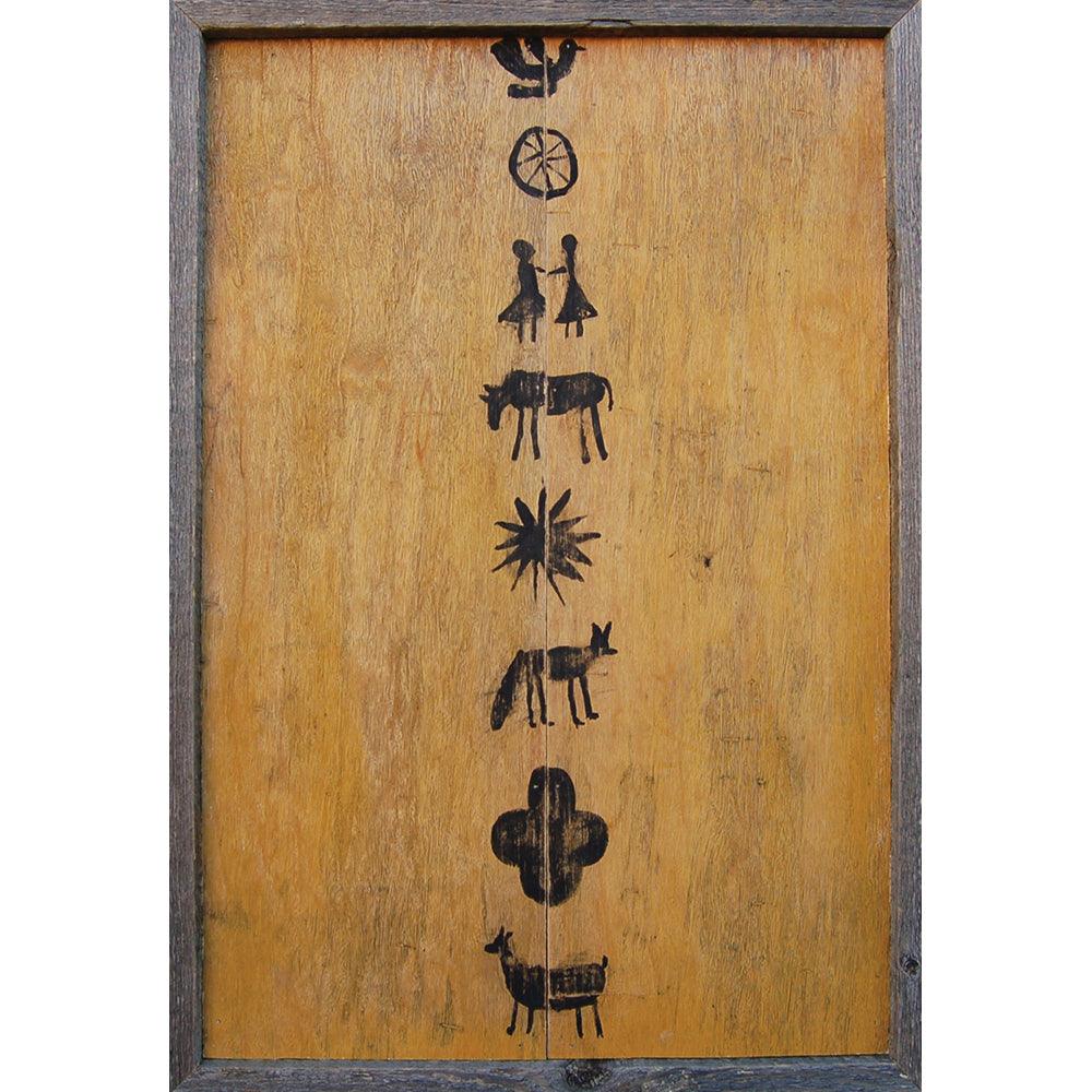 Folk Symbols Art Print - Vintage Wall Decor for Home, Office & Gifts | Handmade Cultural Artwork for Living Room, Bedroom & Studio