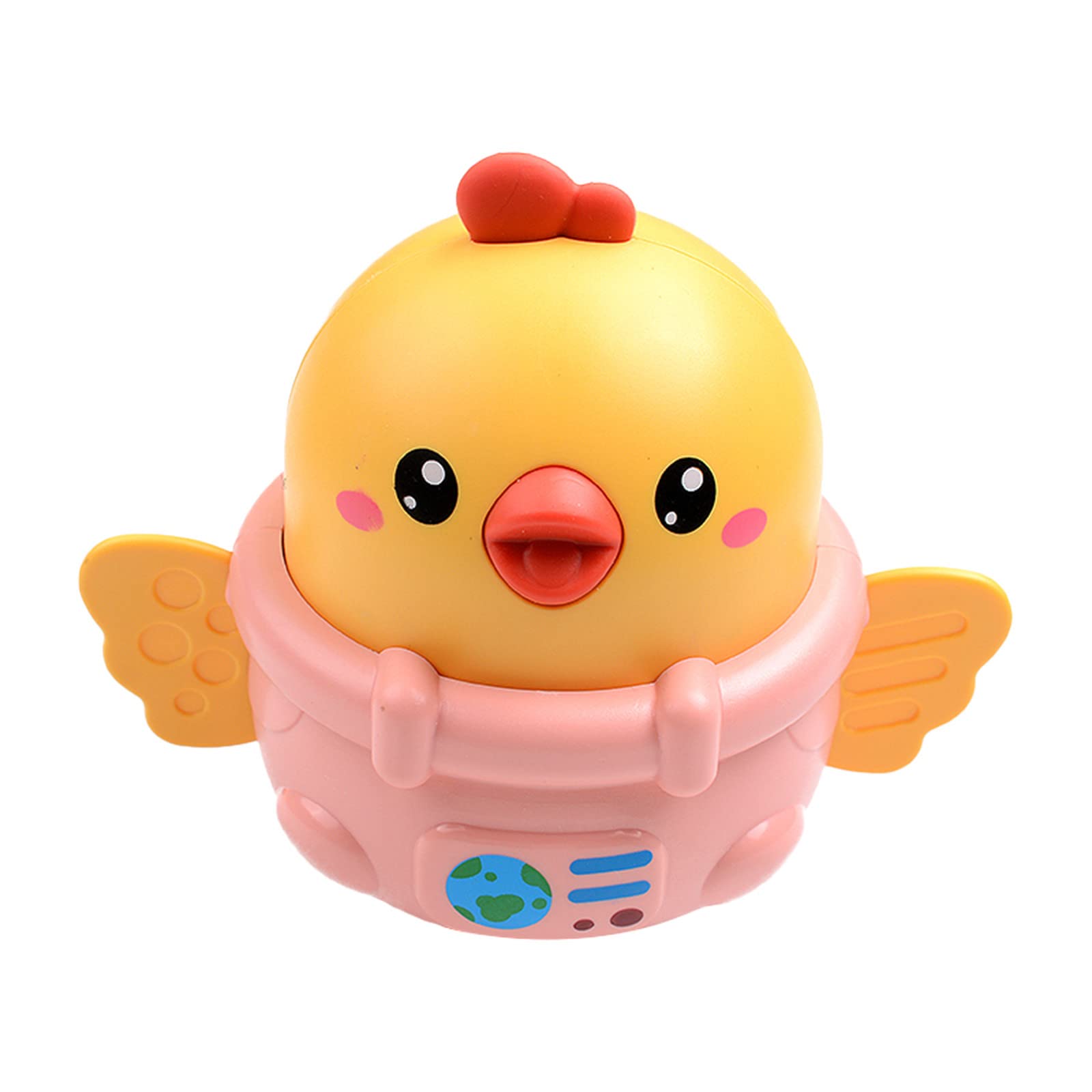 IFOTIME Small Press Toy for Kids - Cute Cartoon Chick Animal Toy, Fun Mini Chattering Chicken Toy for Toddlers & Children (One Size) - Perfect for Playtime, Learning & Sensory Development
