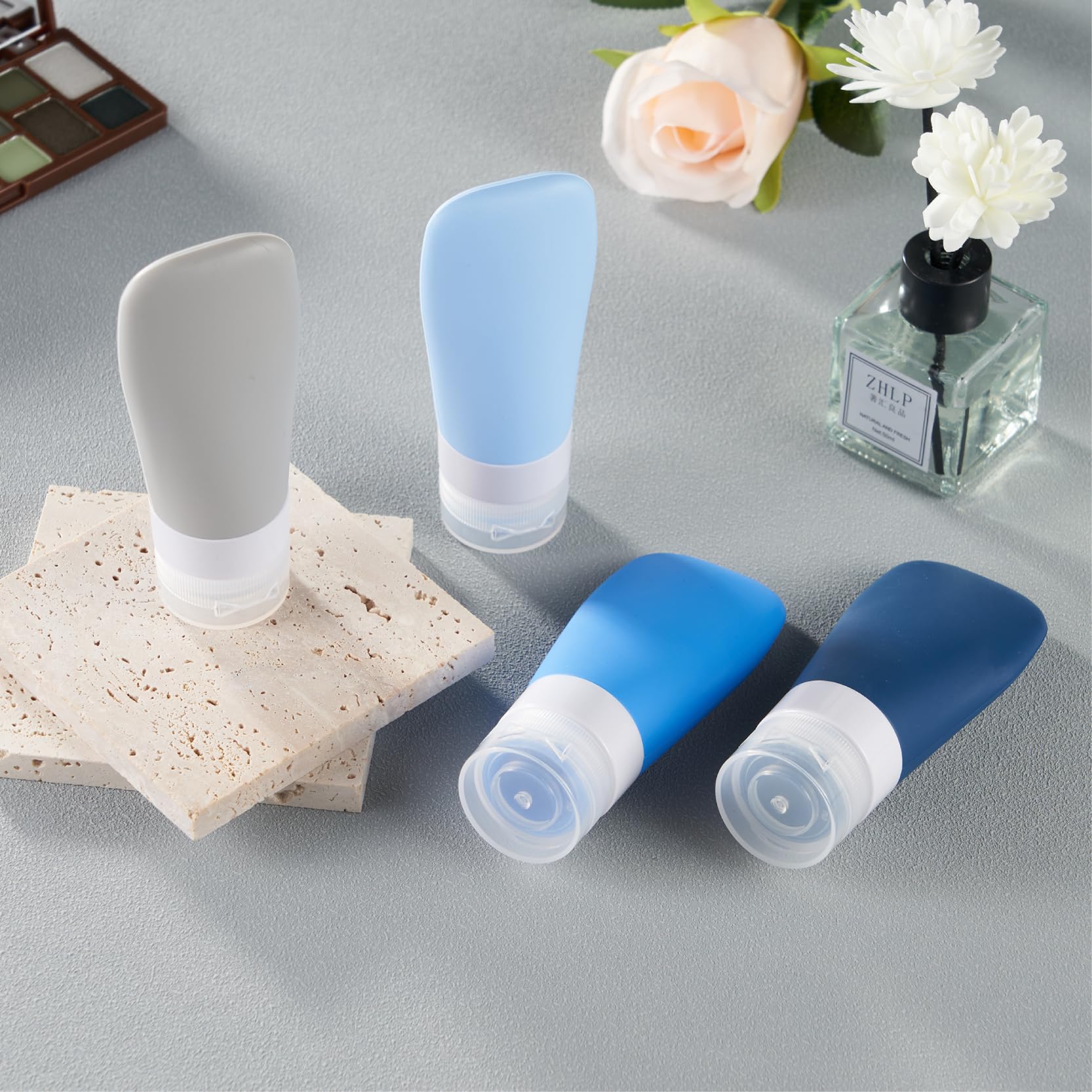 INSFIT 4-Pack TSA Approved Leak Proof Travel Bottles - BPA Free Refillable Toiletry Containers for Shampoo, Body Wash & Liquids | Portable Travel Accessories for Vacation, Gym & Business Trips