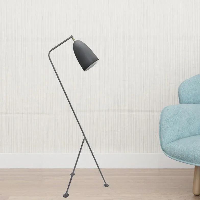 Minimalist Slanted Tripod Floor Lamp - Modern Adjustable Standing Light for Living Room, Bedroom & Office Decor