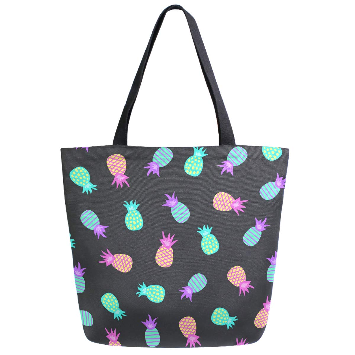Stylish Large Canvas Tote Bag for Women - Durable Spacious Beach Bag, Gym Bag, Travel Weekender & Grocery Shopping Tote - Perfect for Work, Vacation & Everyday Use