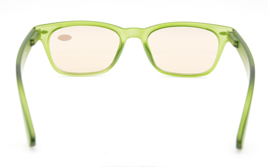 Eyekepper Blue Light Blocking Computer Glasses with Anti-Glare Tinted Lenses - Matte Green Frame +1.75 Magnification for Digital Eye Strain Relief | Perfect for Office Work, Gaming & Screen Time