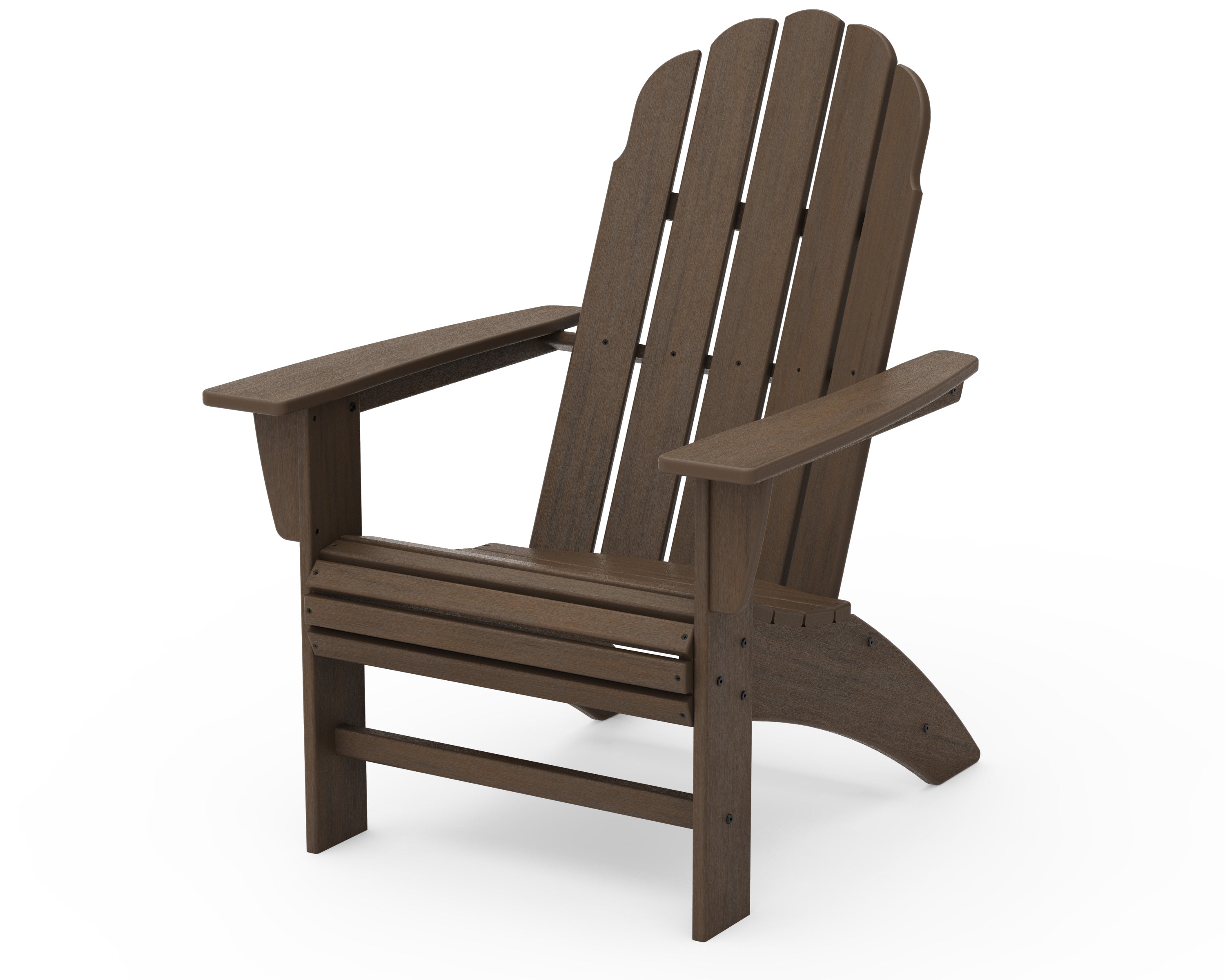 POLYWOOD Vineyard Curveback Adirondack Chair - Durable Outdoor Furniture for Patio, Poolside & Garden - Weather-Resistant Recycled Plastic Material - Perfect for Backyard Relaxation & Entertaining
