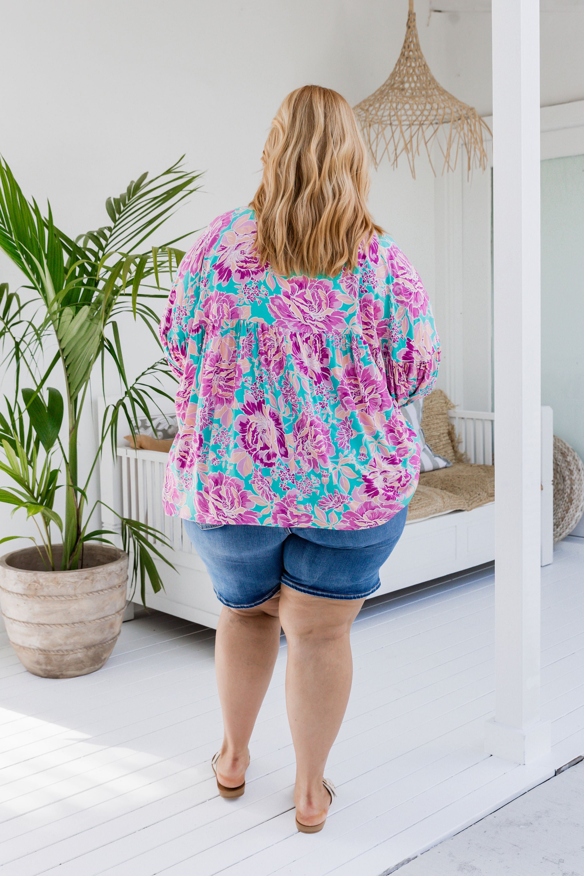 Amira Blouse in Destiny Print - Stylish Floral Women's Top for Casual Wear & Office Outfits