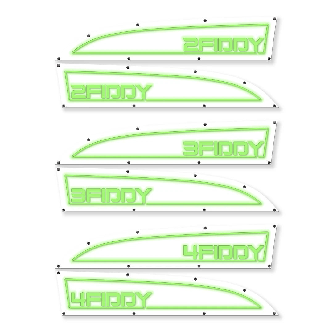Custom LED Fender Badge Replacements for 2011-2016 Ford Super Duty Trucks - 2Fiddy/3Fiddy/4Fiddy Models - Fully Customizable Upgrade for Off-Road & Truck Enthusiasts
