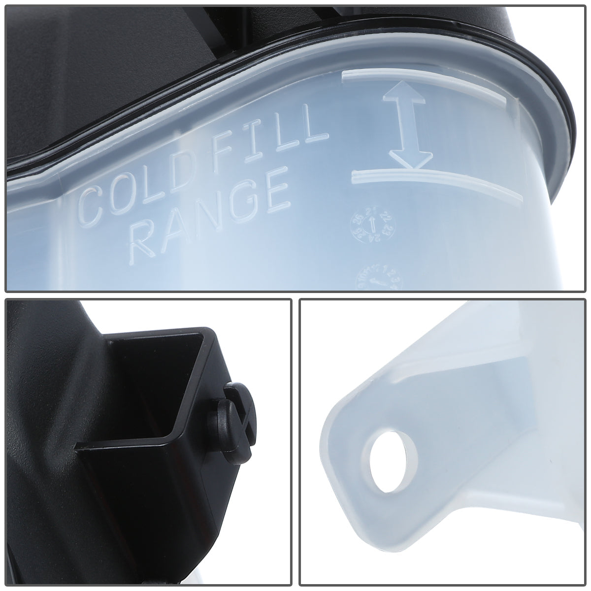 08-19 Ford Taurus & Explorer 3.5T Coolant Overflow Reservoir Tank with Cap - Replacement Coolant Expansion Tank for 2008-2019 Ford Vehicles - Perfect for Engine Cooling System Maintenance & Repair