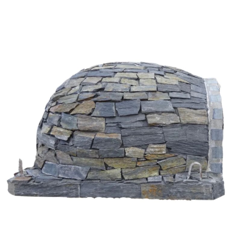 Premium Brick Pizza Oven with Stone Finish - Authentic Italian Style Outdoor Pizza Maker for Backyard, Patio & Camping - Perfect for Wood Fired Pizza, Bread & Baking