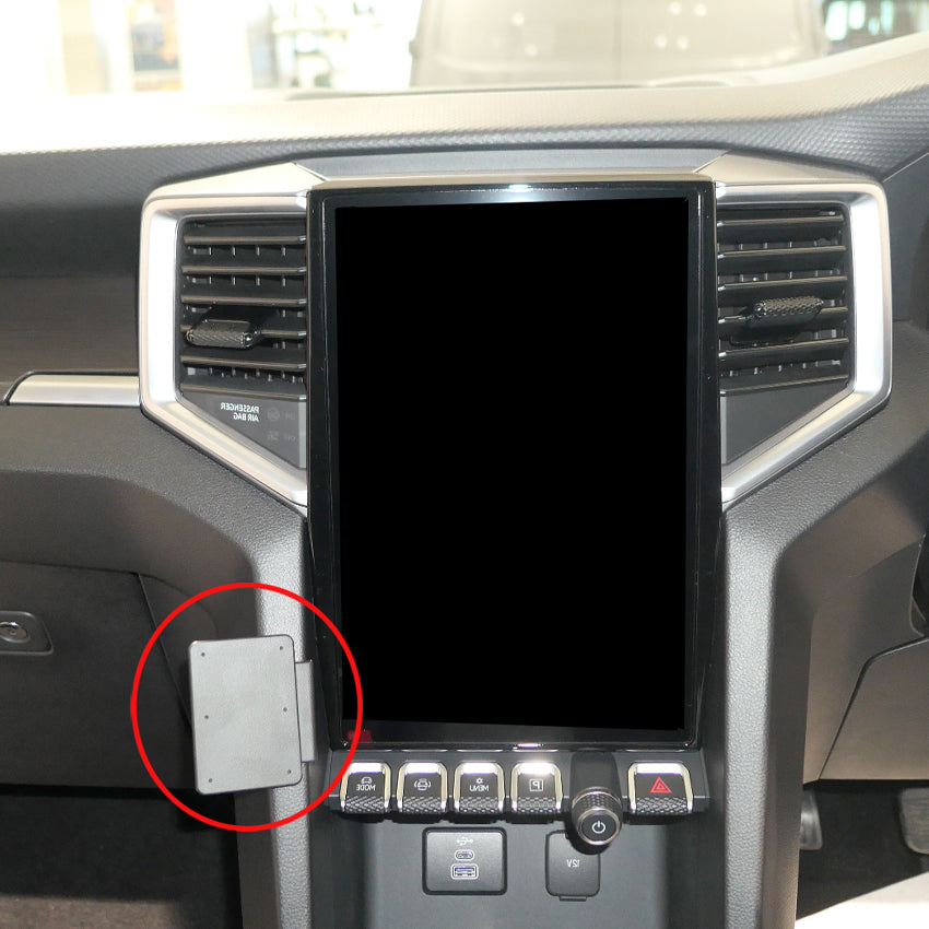 ClicOn No Holes Angled Mount Bracket for Volkswagen Amarok 2024 2025 - Perfect for Dash Cams, GPS Devices & Phone Holders