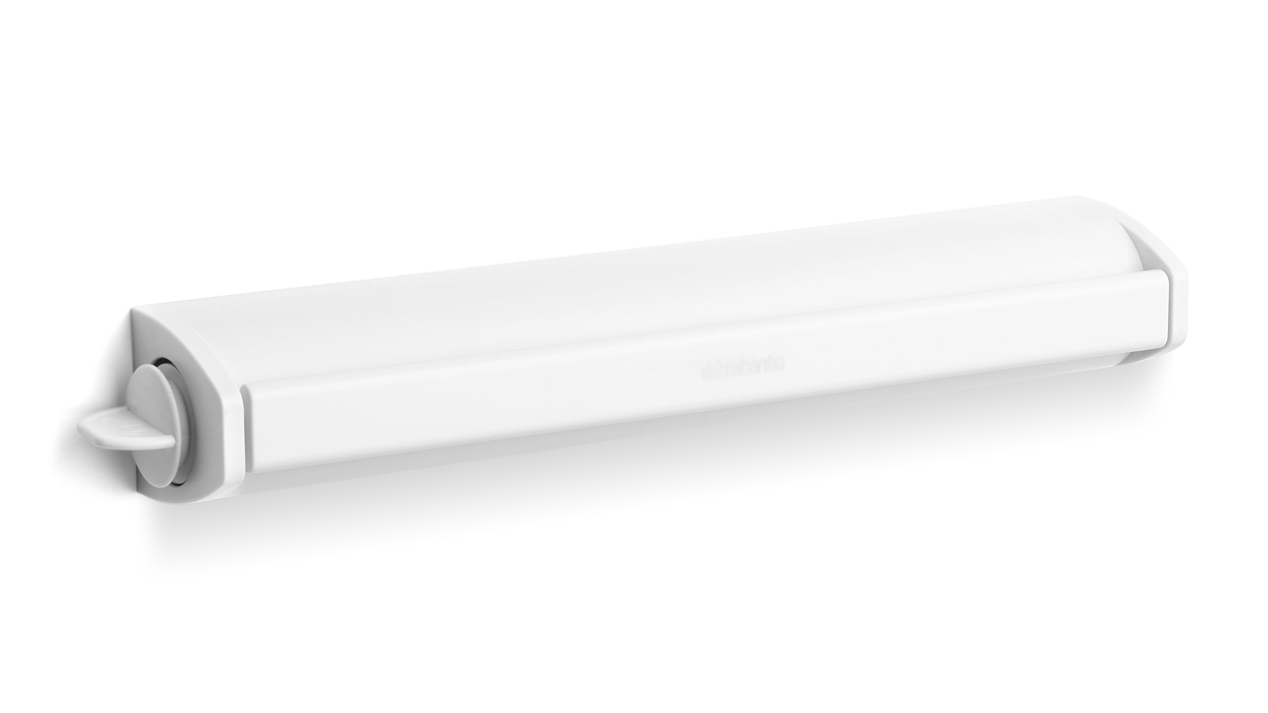Brabantia Retractable Indoor Washing Line - White | Space-Saving Clothes Drying Rack for Small Apartments, Laundry Rooms & Balconies