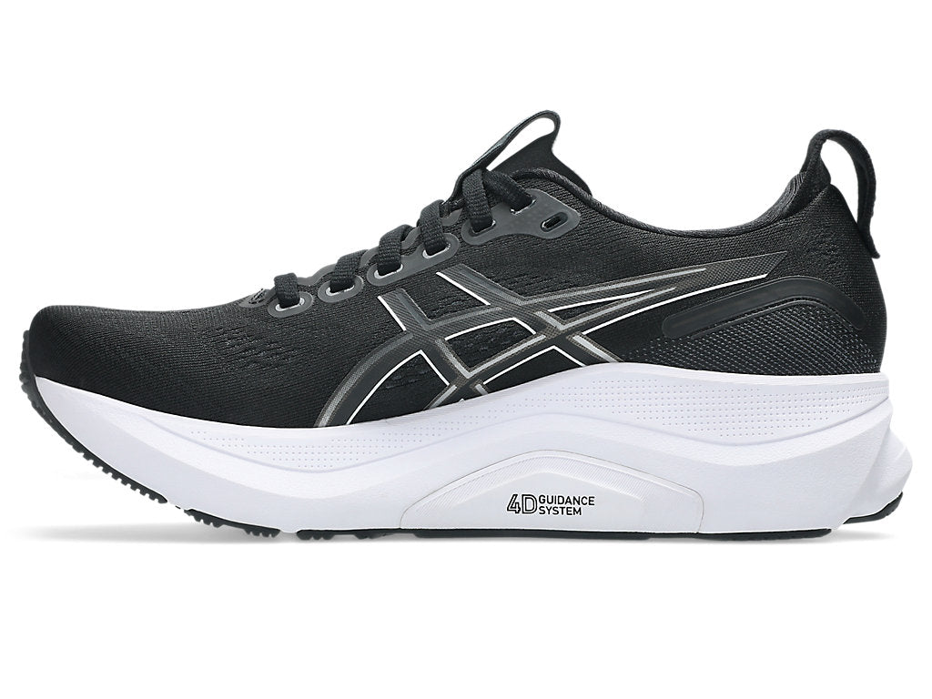 ASICS Women's GEL-Kayano 32 Running Shoes - Black/White (002) - Lightweight Stability Sneakers for Road Running, Jogging & Gym Workouts