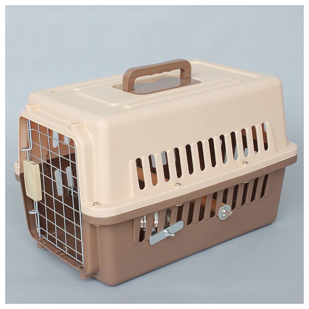 Portable Small Parrot Flight Cage - Travel Birdcage Suitcase for Canaries & Small Birds | Brown Collapsible Carrier for Home, Travel & Outdoor Use