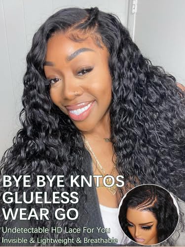 Pre Everything 13x4 Lace Frontal Glueless Wig Water Wave Natural Color