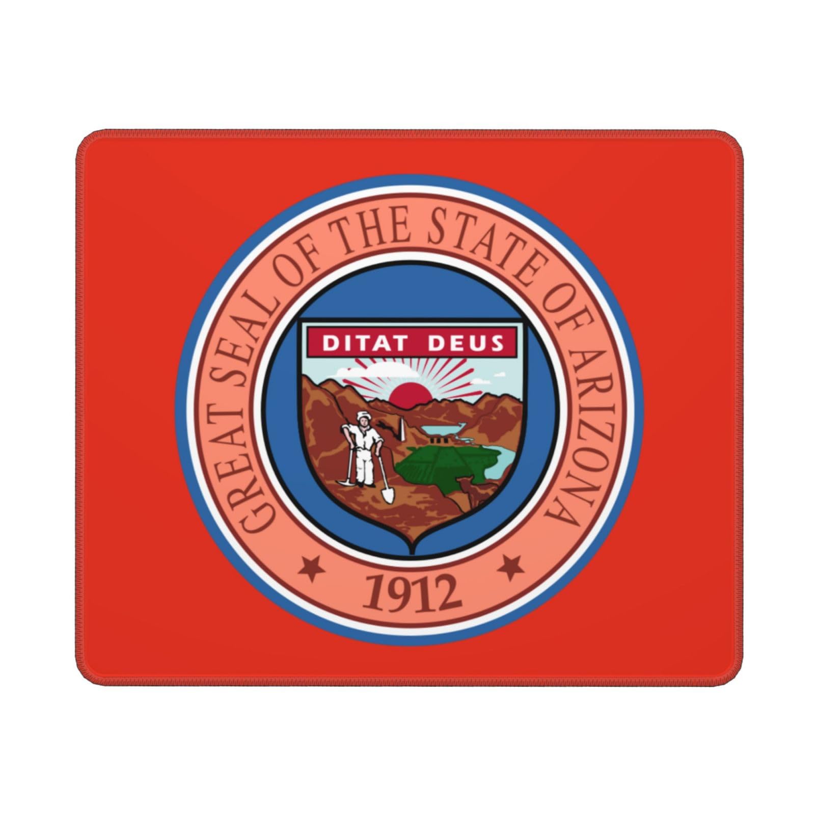 Arizona State Seal Mouse Pad - Waterproof, Non-Slip Rubber Mouse Pad for Laptop & Office (10x12 inches) - Perfect for Gaming, Work & Home Use