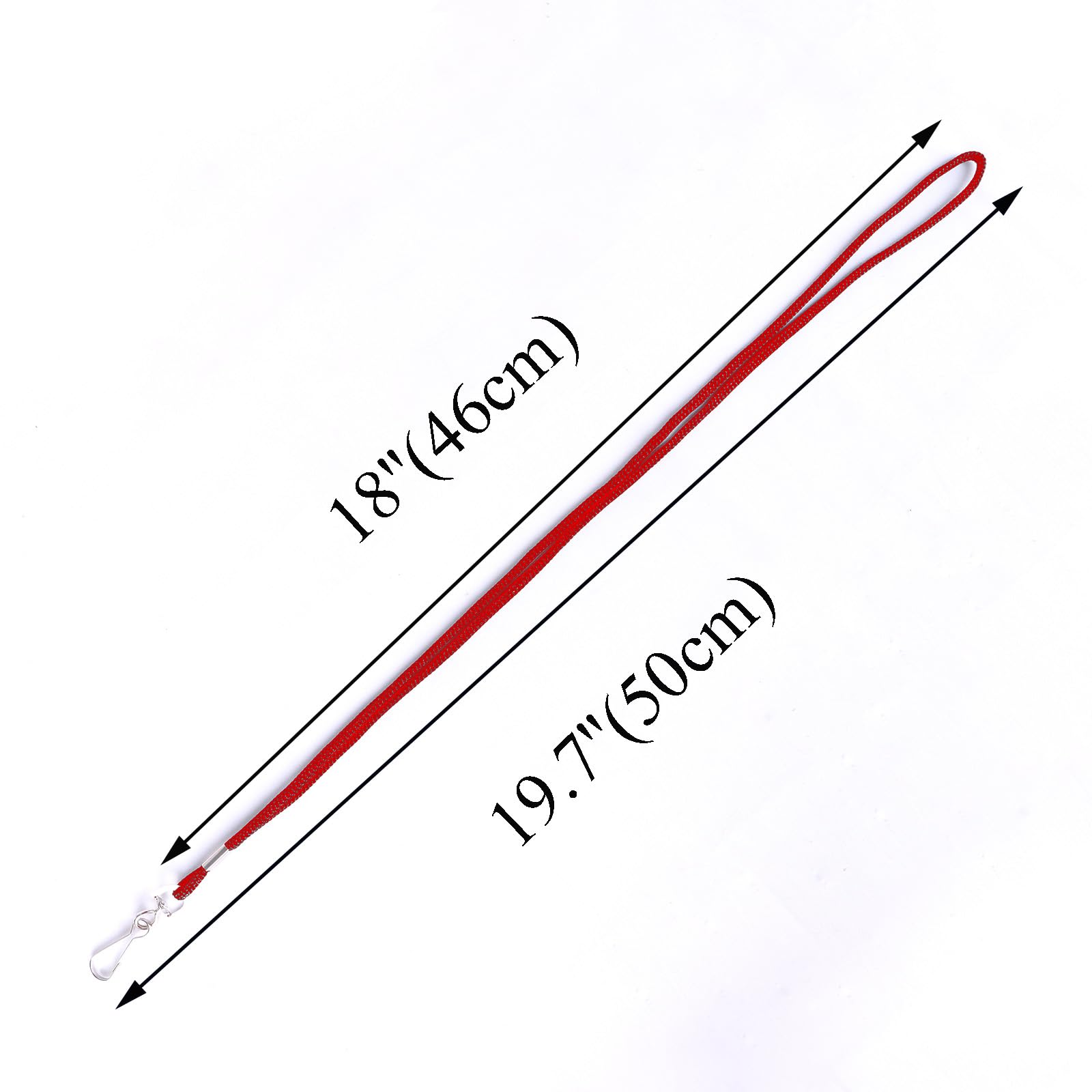 HOSL 100 Pack ID Lanyards with Swivel Hook - for Business, Employees & Students - Office & Events Use