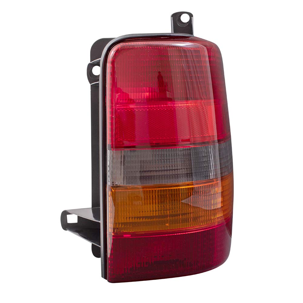 Brock Replacement Tail Light Set - Driver & Passenger Side Compatible with 1993-1998 Jeep Grand Cherokee (Part #55155739AA & 55155738AA) - Perfect for Night Driving & Vehicle Safety Upgrades