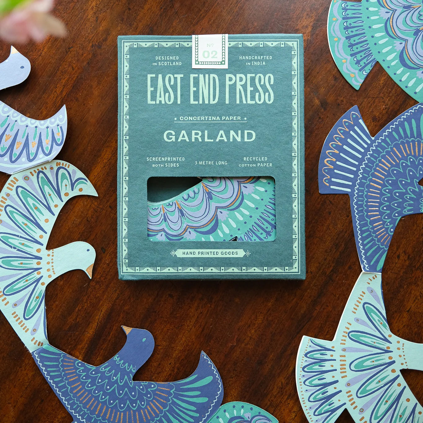 Elegant Concertina Paper Garland with Peace Doves - DIY Wedding, Baby Shower & Home Decor Party Supplies