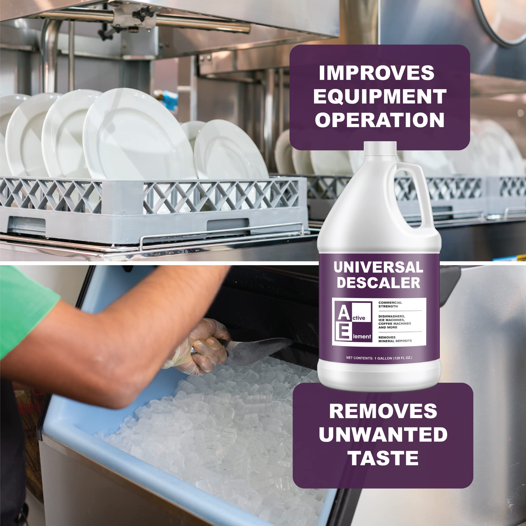 Commercial Grade Universal Descaler - 4 Gallon Delimer for Dishwashers, Ice Machines & Coffee Makers | Heavy-Duty Lime & Calcium Remover for Restaurant, Hotel & Home Appliances