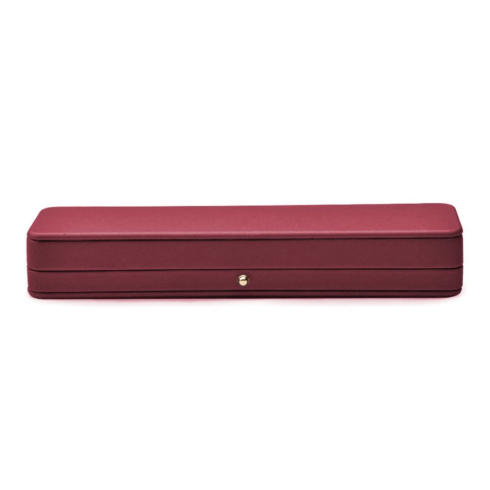 Premium Leather Jewelry Box with Velvet Interior - Long Chain Bracelet, Necklace & Watch Storage Case - Elegant Gift for Wedding, Engagement, Proposal, Birthday & Anniversary - Perfect for Jewelry Display & Luxury Gift Giving