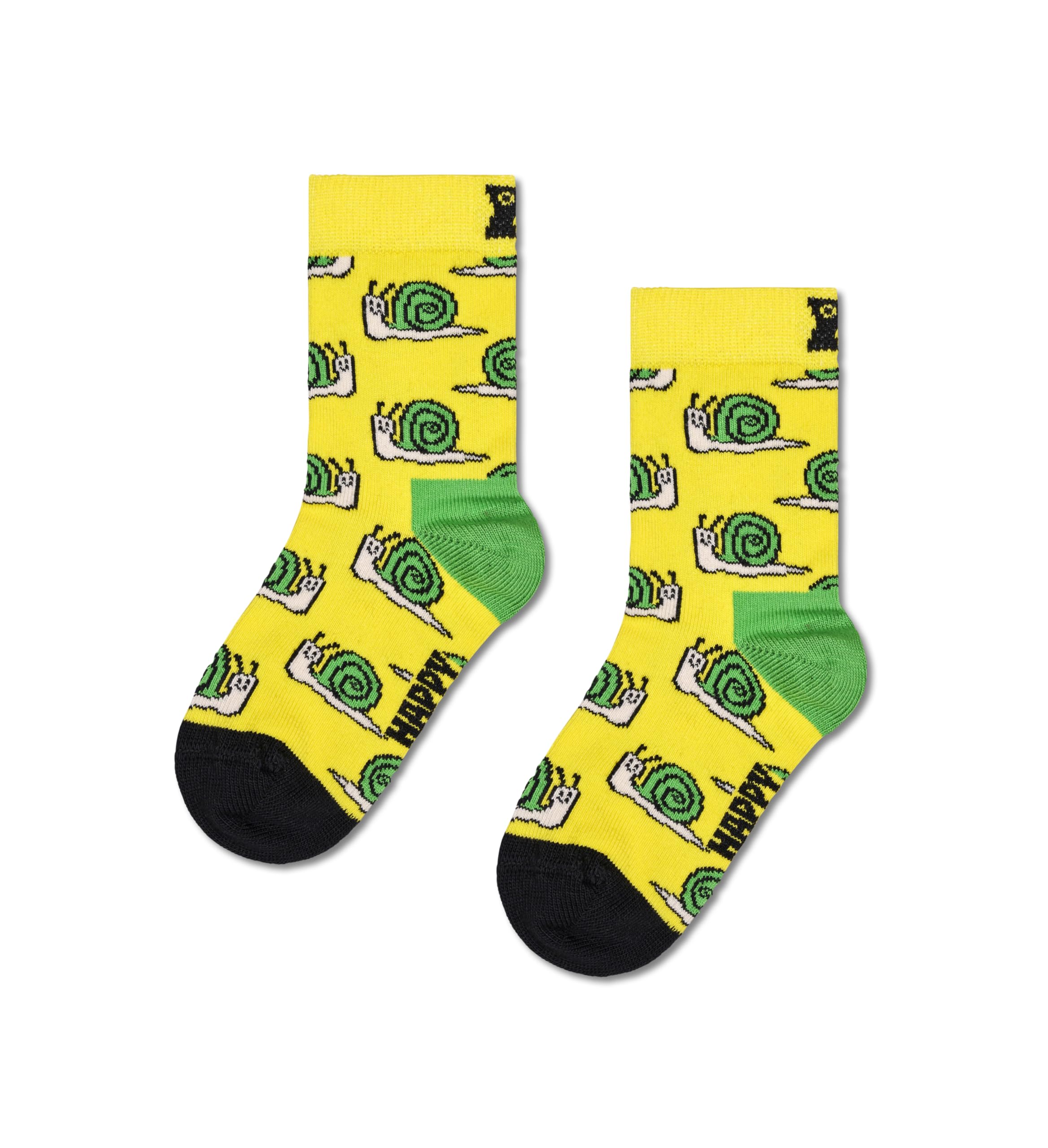 Happy Socks Kids Animal Crew Socks - Cute Bear, Duck, Fox & More Fun Designs - Soft Cotton Socks for Boys & Girls - Perfect for School, Play & Everyday Wear