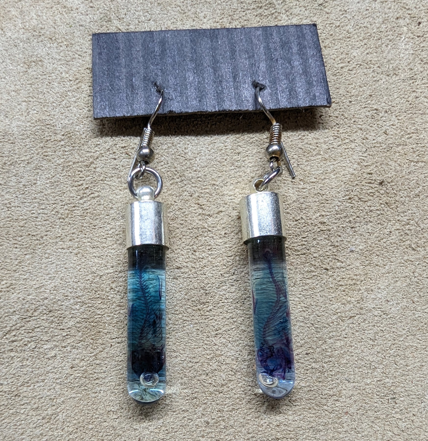 Diaphonized Fish Earrings - Unique Clear Specimen Jewelry for Women | Perfect for Gothic, Steampunk & Science Lovers - Gift for Biologists & Nature Enthusiasts