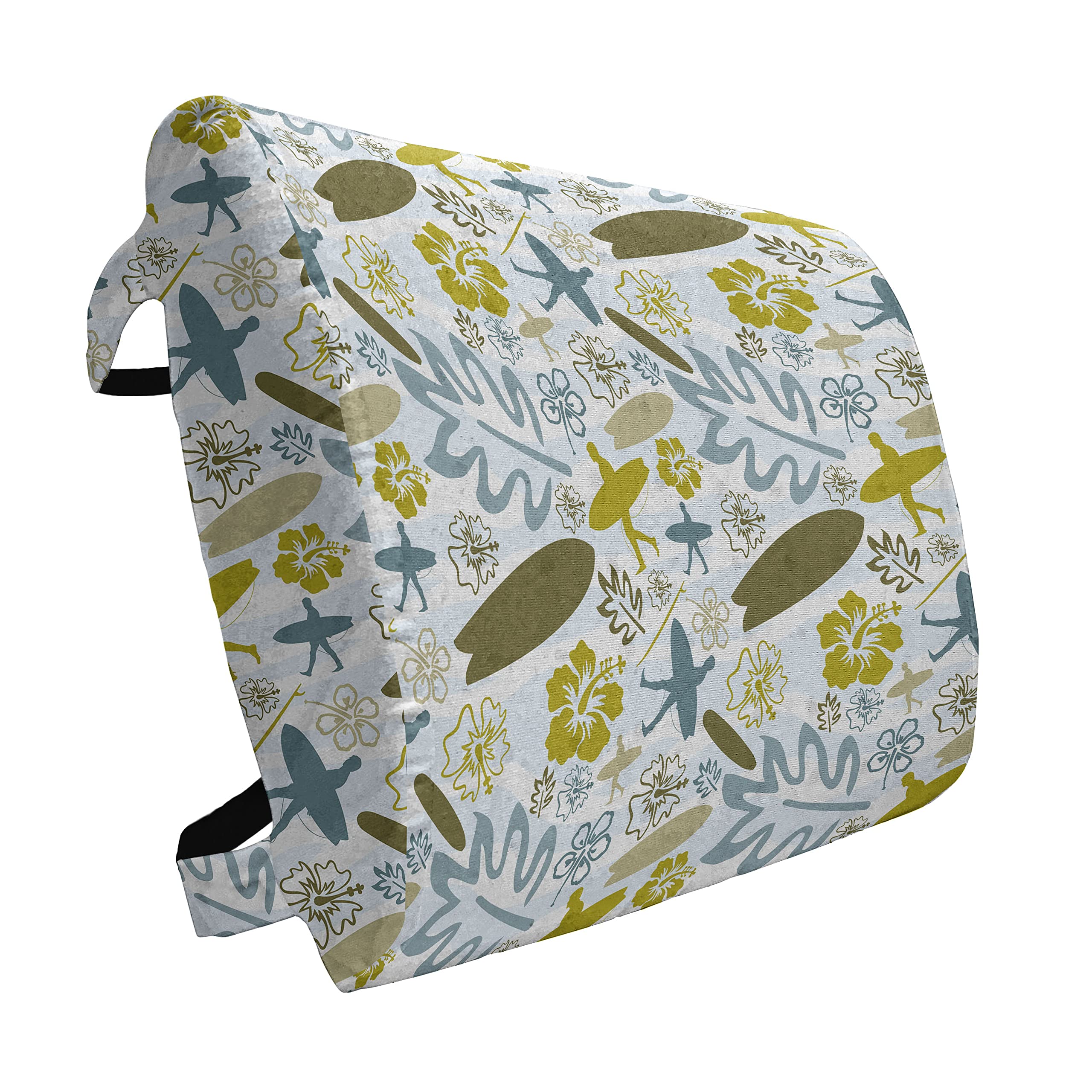 Ambesonne Luau Lumbar Support Pillow - High Density Foam for Office Chair & Car Seat - 14