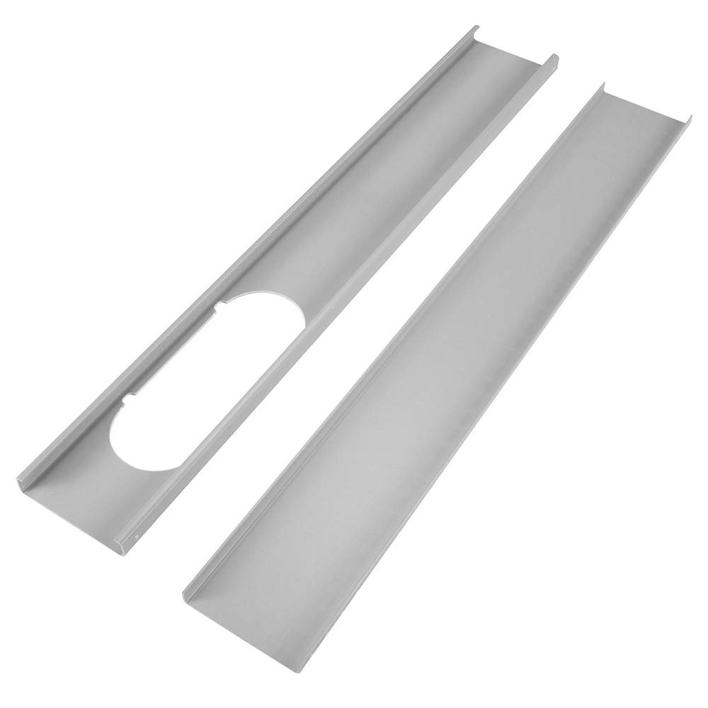 2-Pack Adjustable Window Slide Kit Plate - Universal AC Wind Shield for Portable Air Conditioners | Easy Installation, Weatherproof Seal | Perfect for Bedrooms, Apartments & Office Cooling