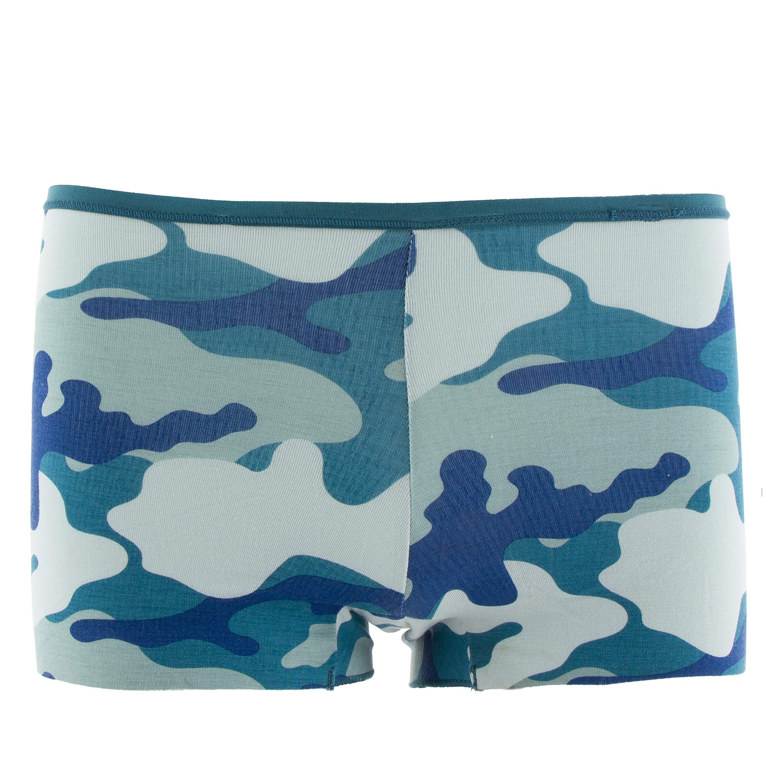 KICKEE Women's Printed Boy Short Underwear - Soft & Breathable Cotton Panties for Lounge, Sleep & Everyday Comfort