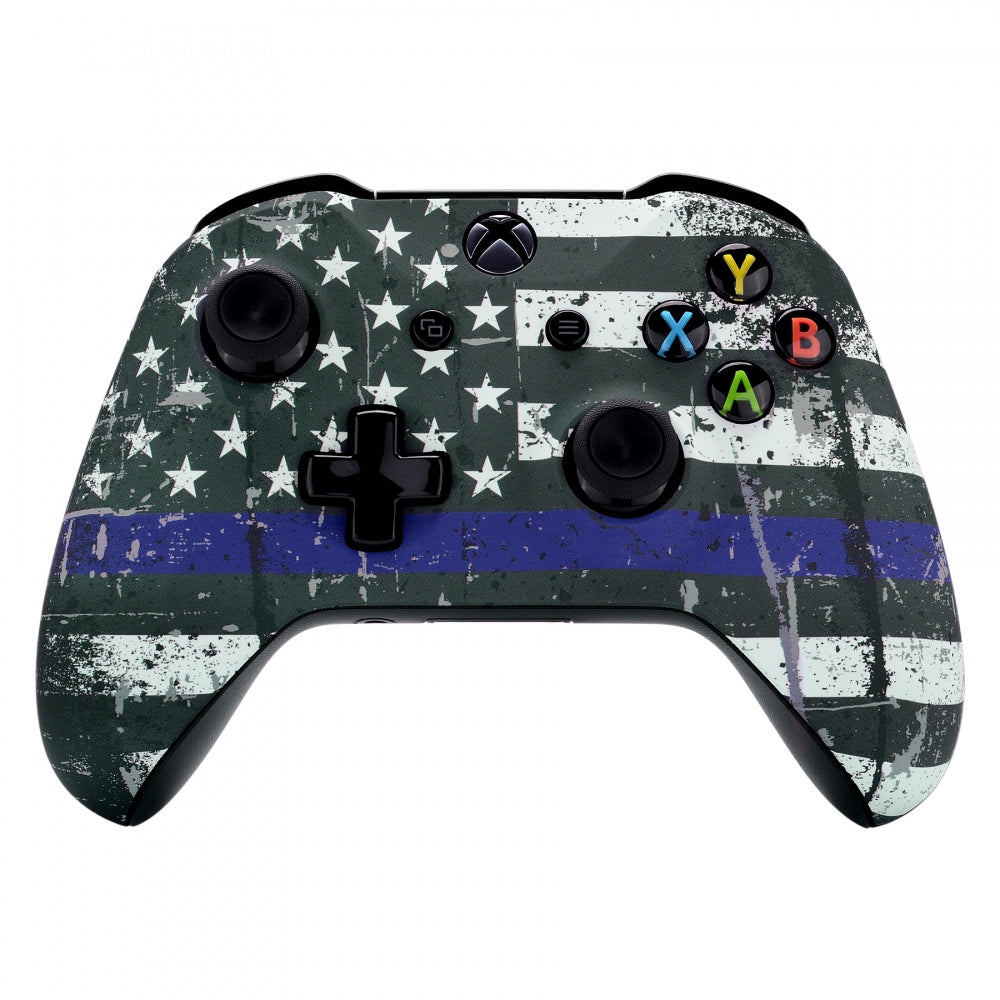 eXtremeRate Soft Touch Front Housing Shell Replacement for Xbox One X/S Controller - Custom Pattern Design - Perfect for Gaming, DIY Mods & Controller Upgrades