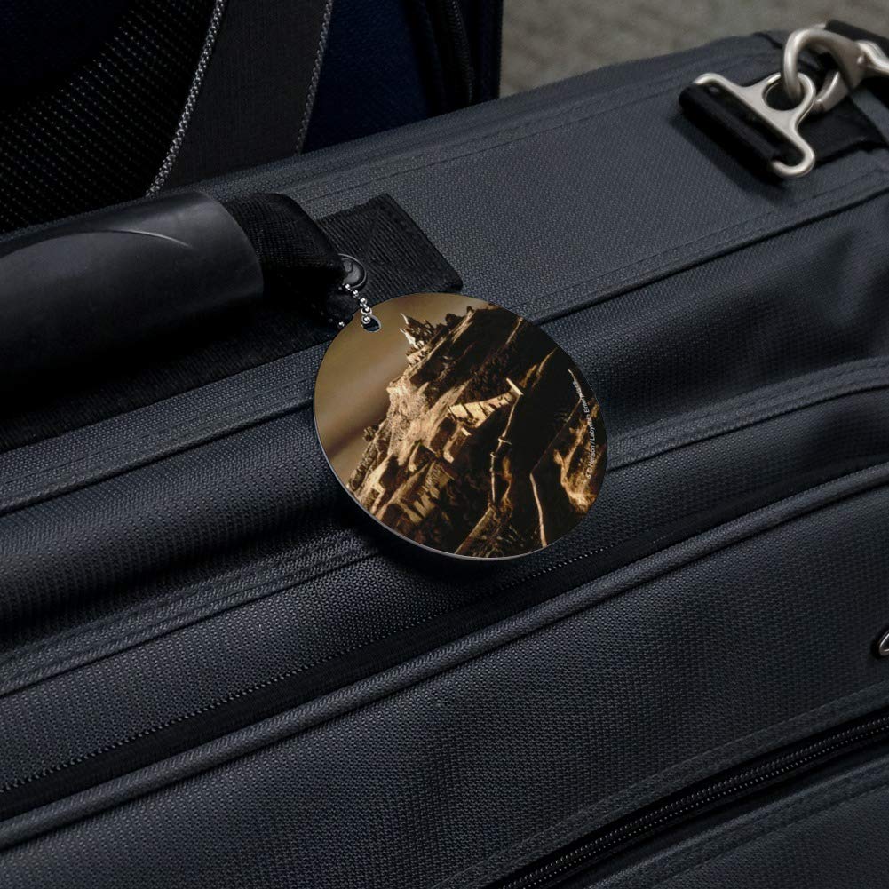 Labyrinth The Goblin City Round Luggage ID Tag - Unique Suitcase Identification Card for Carry-On Bags - Perfect for Travel, Cosplay, and Movie Fans