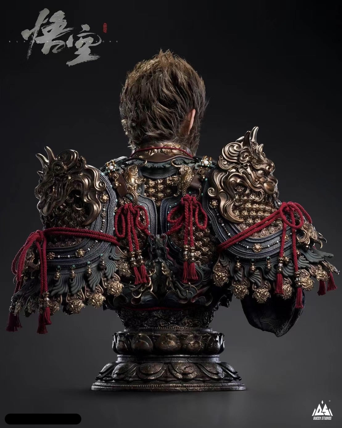 Official Licensed Black Myth Wukong 1:1 Scale Bust Statue - Premium Collectible for Gaming Fans & Home Decor | Perfect for Display in Game Rooms, Offices, and Collections