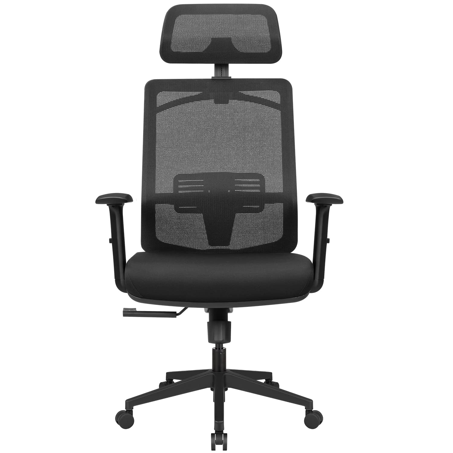 Furmax Ergonomic Office Chair - Adjustable High Back Mesh Computer Chair with Headrest, Lumbar Support & Armrests - Black - Perfect for Home Office, Gaming & Workspace Comfort
