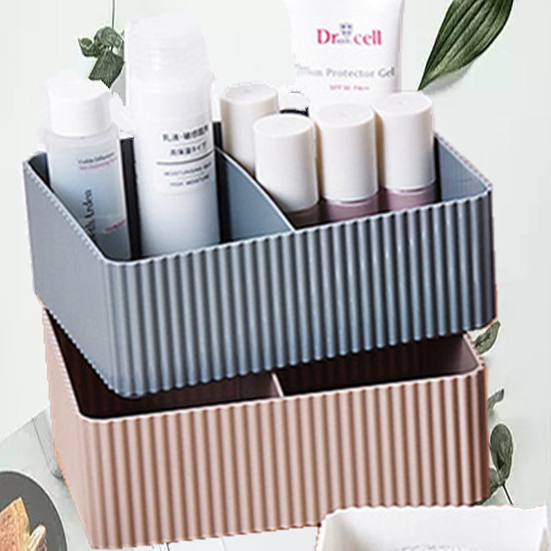 Plastic Rectangular Skin Care Storage Box - Small Cosmetic Organizer for Makeup, Jewelry & Travel Essentials | Perfect for Vanity, Bathroom & On-the-Go Organization