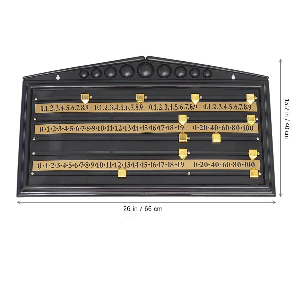 **Abaodam Plastic Snooker Pool Scoreboard - Billiard Game Scorer for Home, Club & Bar - Black (Perfect for Tournaments & Casual Play)**