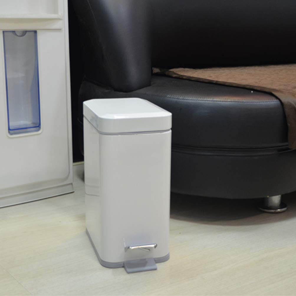 1PC Step Trash Can - Plastic Waste Bin with Double-Layer Design, Simple Home Dustbin for Kitchen, Bathroom & Office - Household Waste Organizer & Rubbish Container for Easy Disposal
