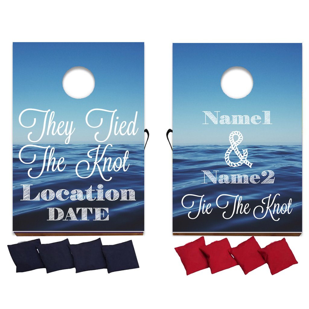 VictoryStore Personalized Wedding Bag Toss Game - Custom Cornhole Set for Couples - Perfect for Wedding Receptions, Bridal Showers & Outdoor Parties
