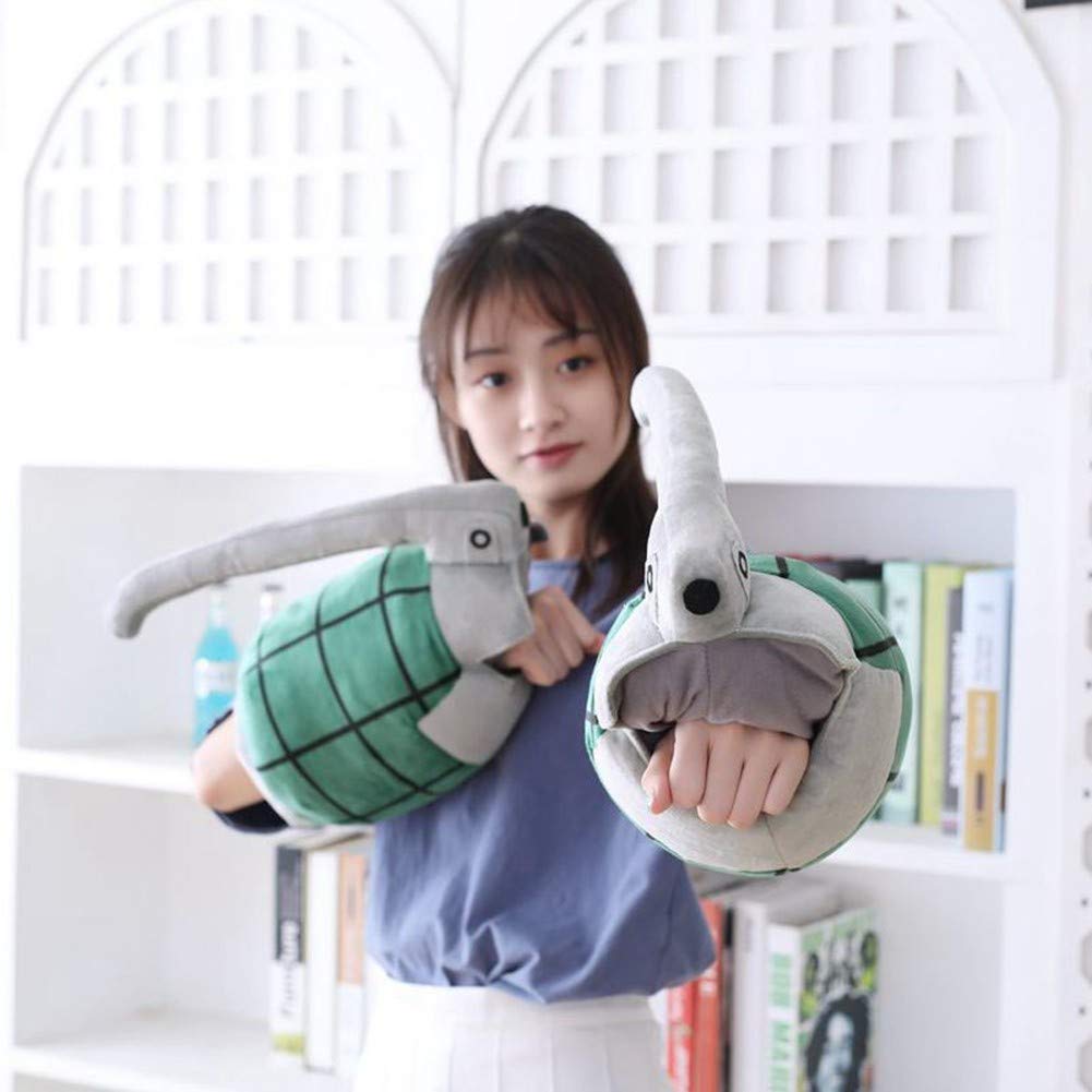 Roffatide Anime Katsuki Bakugo Plush Pillow - Grenade Shaped Cosplay Throw Pillow Set of 2 for My Hero Academia Fans | Perfect for Bedroom Decor, Anime Collectibles & Gift Giving