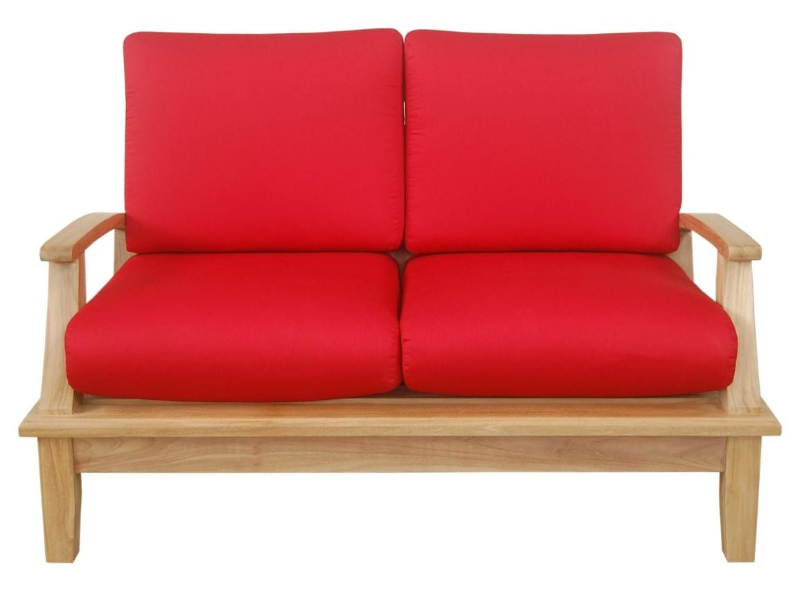 Anderson Teak Brianna Deep Seating Loveseat with Cushion - Outdoor Patio Furniture for Garden, Poolside & Backyard Relaxation (Model DS 102)