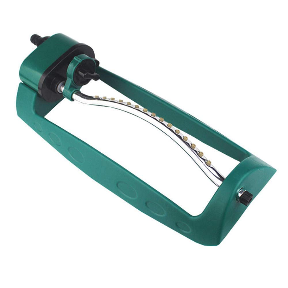 Automatic Lawn Sprinkler System - Plastic & Aluminum Garden Irrigation Sprinklers for Yard & Lawn Care | Perfect for Watering Grass, Plants & Flower Beds (Green)