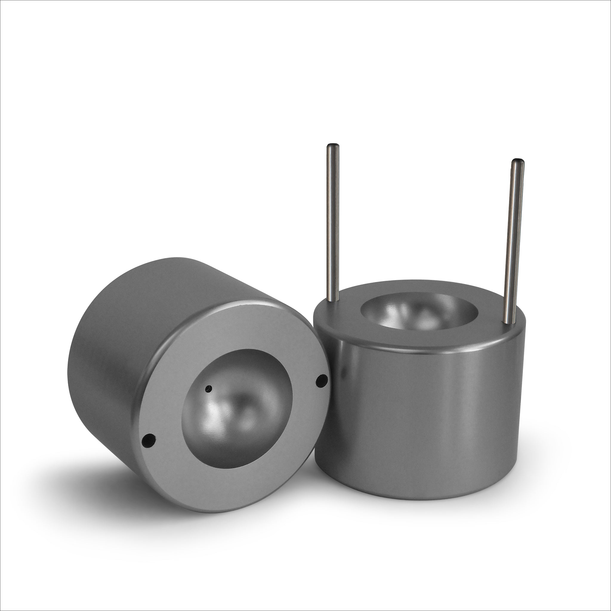 Premium 55mm Ice Ball Maker - High-Quality Aerospace Grade Aluminum with Sleek Silver Finish for Whiskey, Cocktails & Home Bars